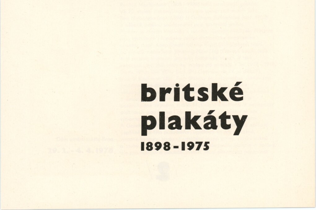 Britské plakáty 1898–1975